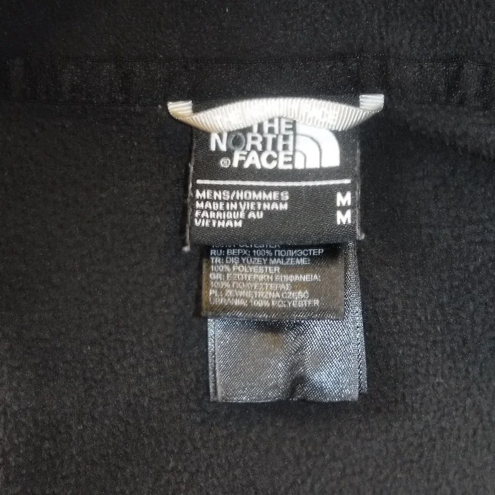 The North Face Mens sz M CLS1 Black Lightweight Brushed Fleece 1/4 Zip Pullover